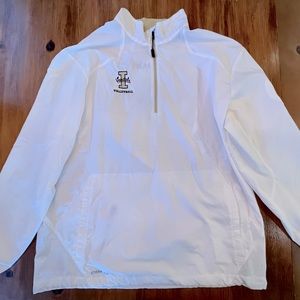 Nike Vintage White Idaho Quarter Zip Windbreaker